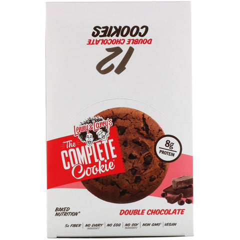 Lenny & Larry's, The COMPLETE Cookie, Double Chocolate, 12 Cookies, 2 oz (57 g) Each