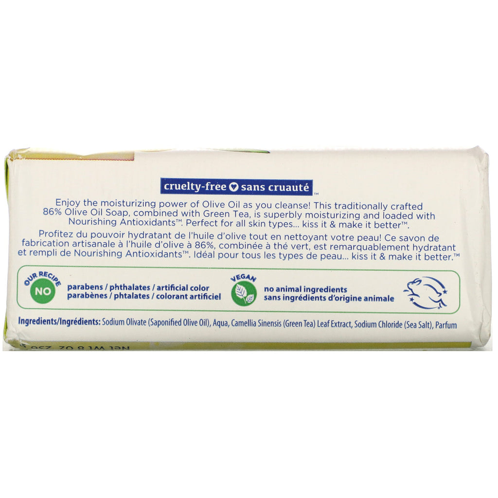 Kiss My Face, Olive Oil Soap, Olive & Green Tea, 8 oz (230 g)