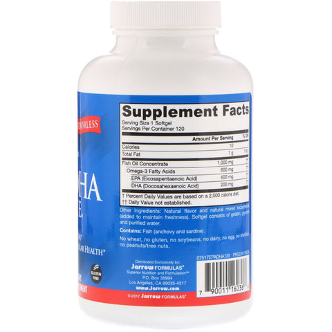 Jarrow Formulas, EPA-DHA Balance, 120 Softgels