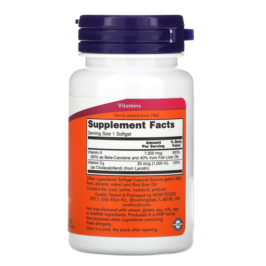 Now Foods, Ultra A & D3, 100 Softgels