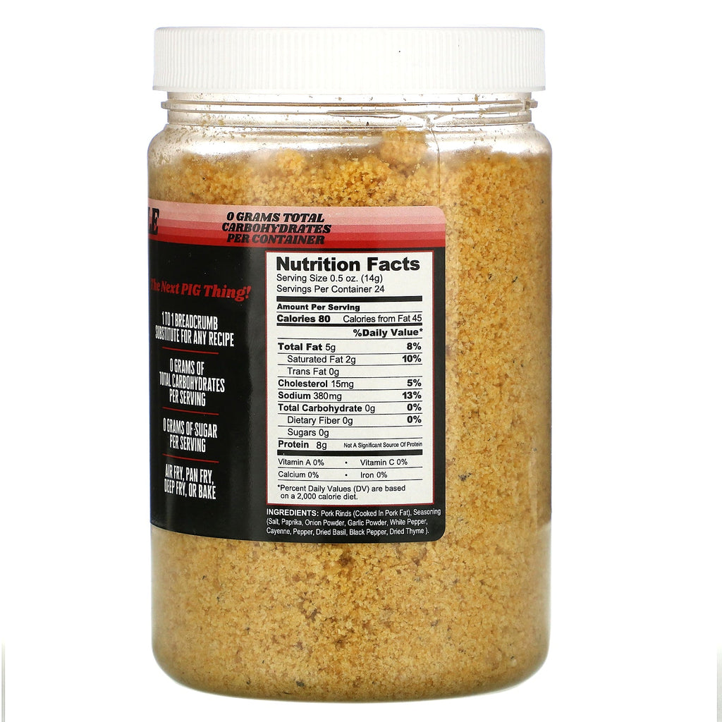 Pork King Good, Pork Rind Crumbs, Spicy Cajun Style, 12 oz (340 g)