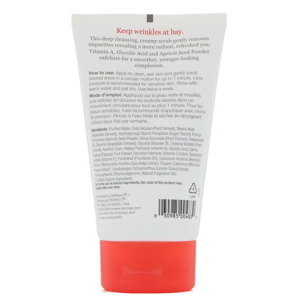 Derma E, Anti-Wrinkle Scrub, 4 oz (113 g)