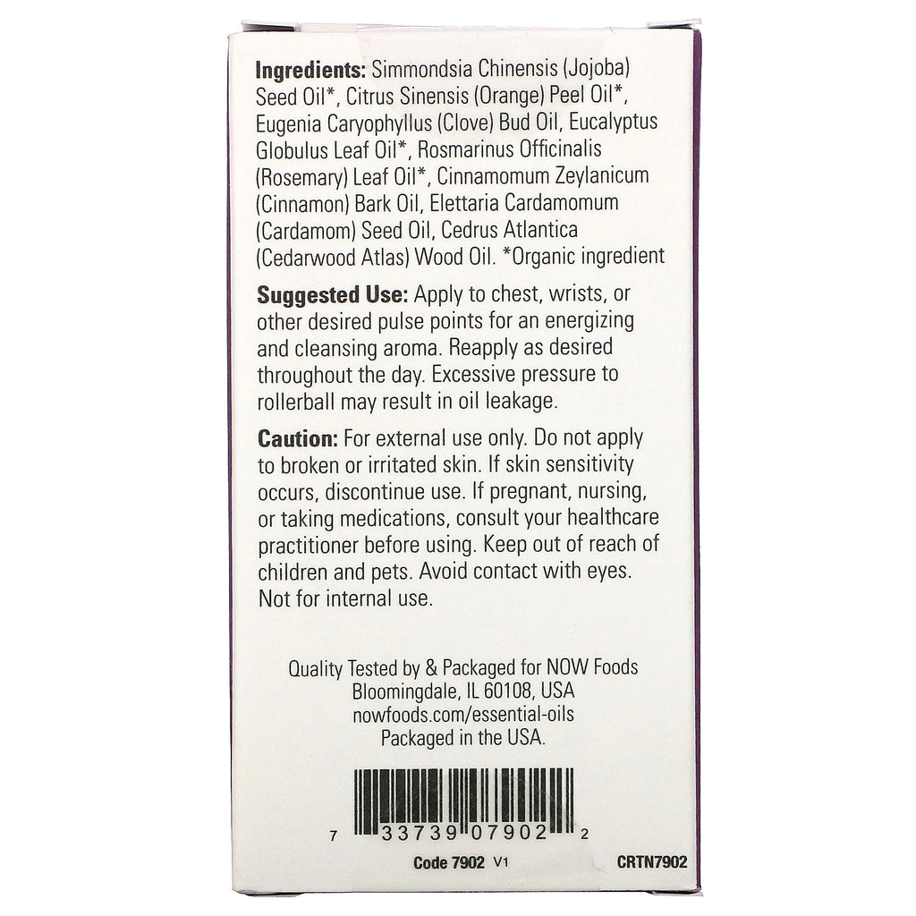 Now Foods, Essential Oils, Seasonal Defense Roll-On, 1/3 fl oz (10 ml)