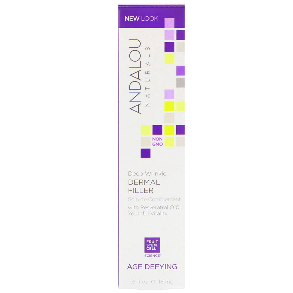 Andalou Naturals, Deep Wrinkle Dermal Filler, Age Defying, .6 fl oz (18 ml)