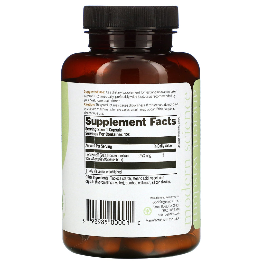 Econugenics, HonoPure,  120 Vegetarian Capsules