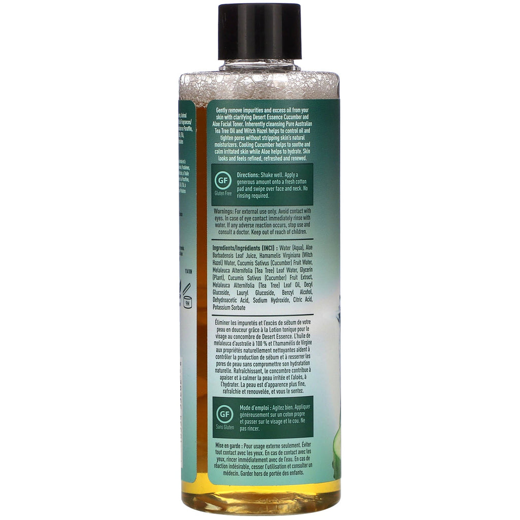 Desert Essence, Facial Toner, Cucumber & Aloe, 8 oz (237 ml)