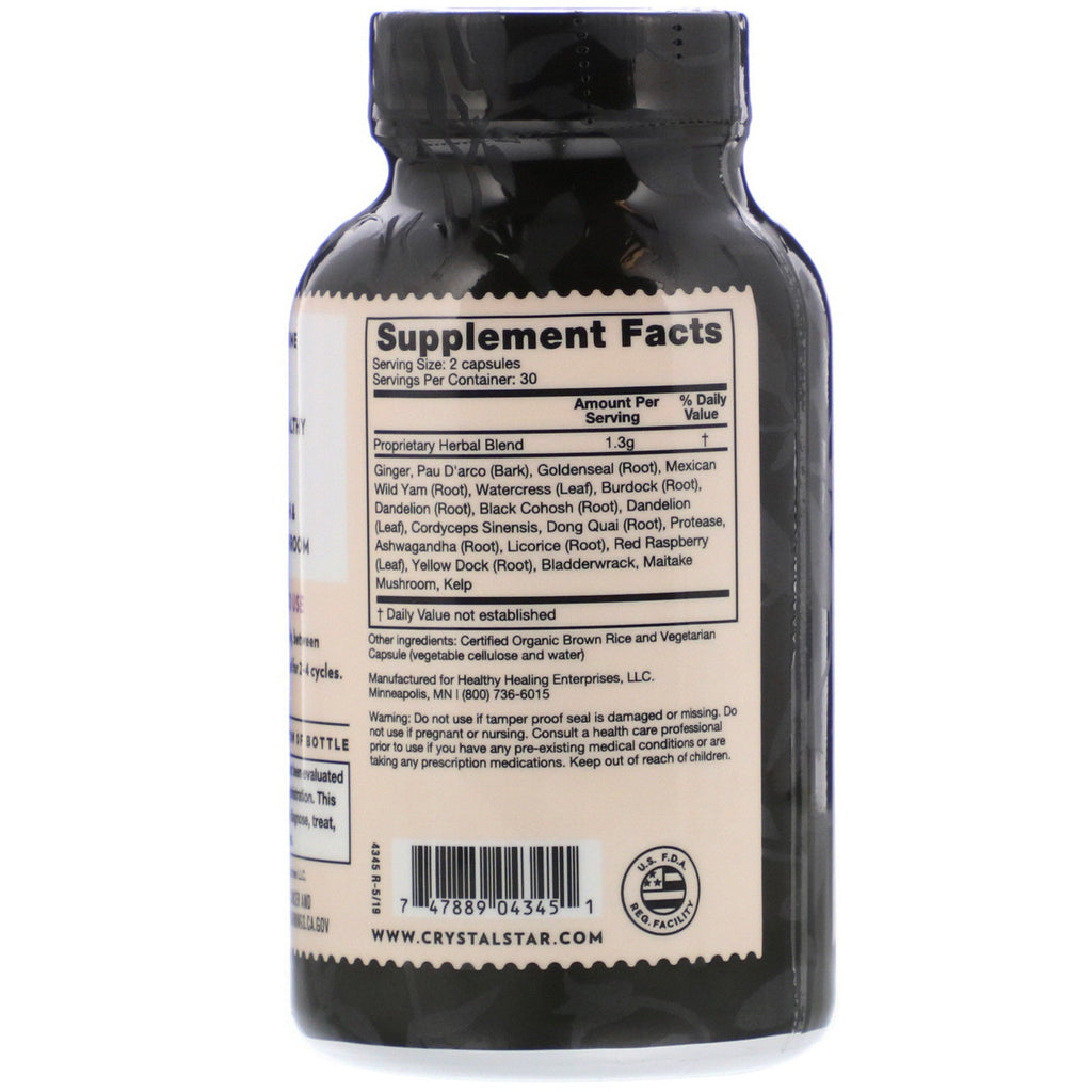 Crystal Star, Fibro Defense, 60 Vegetarian Capsules
