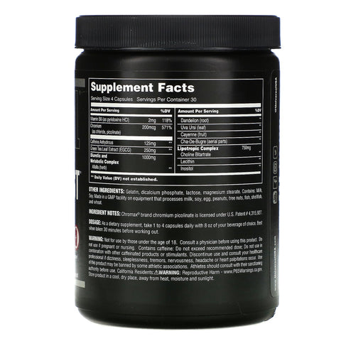 Universal Nutrition, Ripped Fast, Herbal Cutting Formula, 120 Capsules