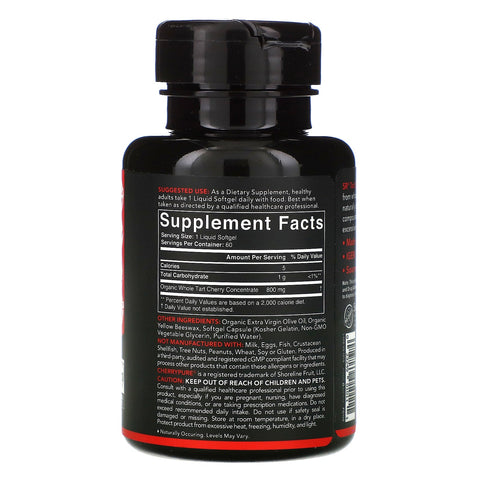 Sports Research, Tart Cherry Concentrate, 800 mg, 60 Softgels