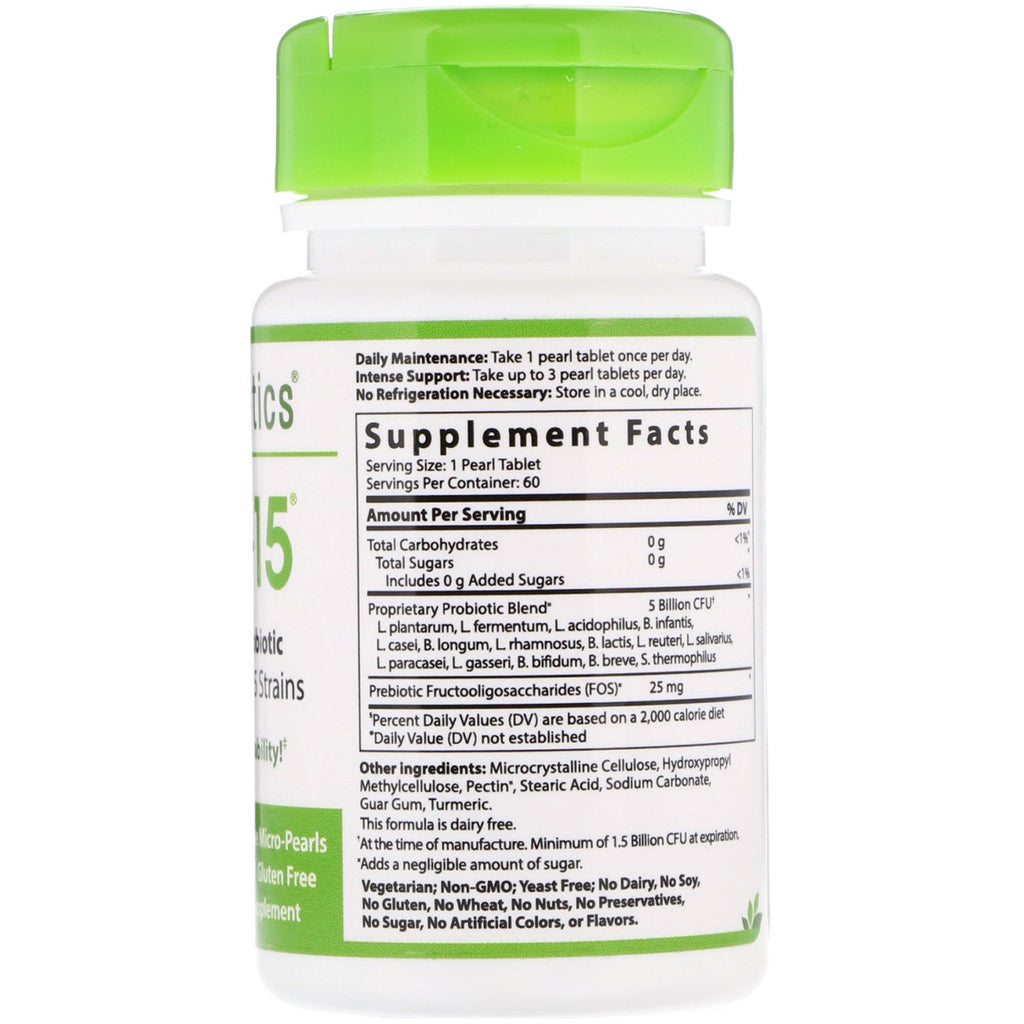 Hyperbiotics, PRO-15, The Perfect Probiotic, 5 Billion CFU, 60 Patented, Time-Release Tablets