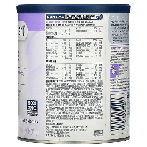 Gerber, Good Start, Soothe, Infant Formula with Iron, 0 to 12 Months, 12.4 oz (351 g)