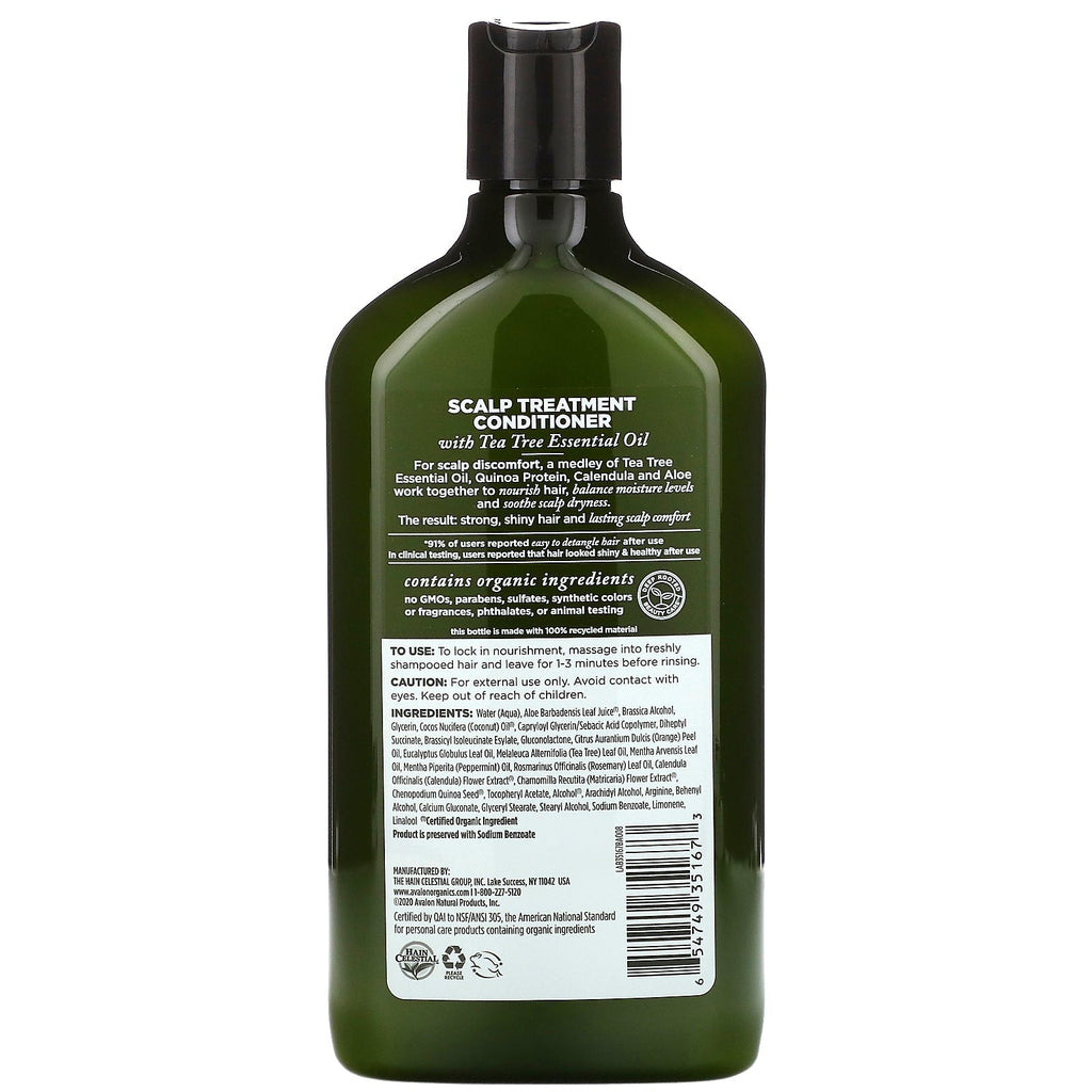 Avalon s, Conditioner, Scalp Treatment, Tea Tree, 11 oz (312 g)