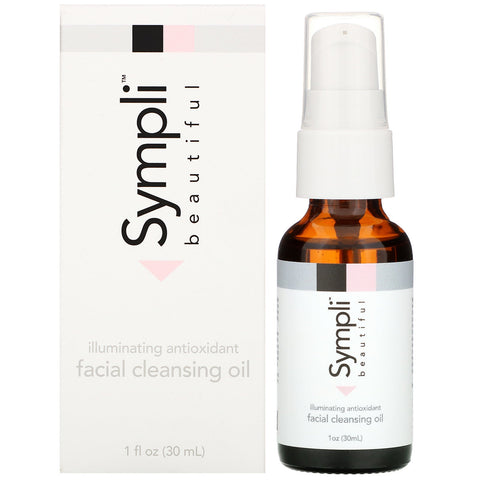 Sympli Beautiful, Illuminating Antioxidant Facial Cleansing Oil, 1 fl oz (30 ml)