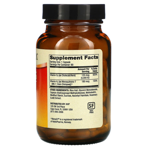 Dr. Mercola, Vitamins D3 & K2, 90 Capsules