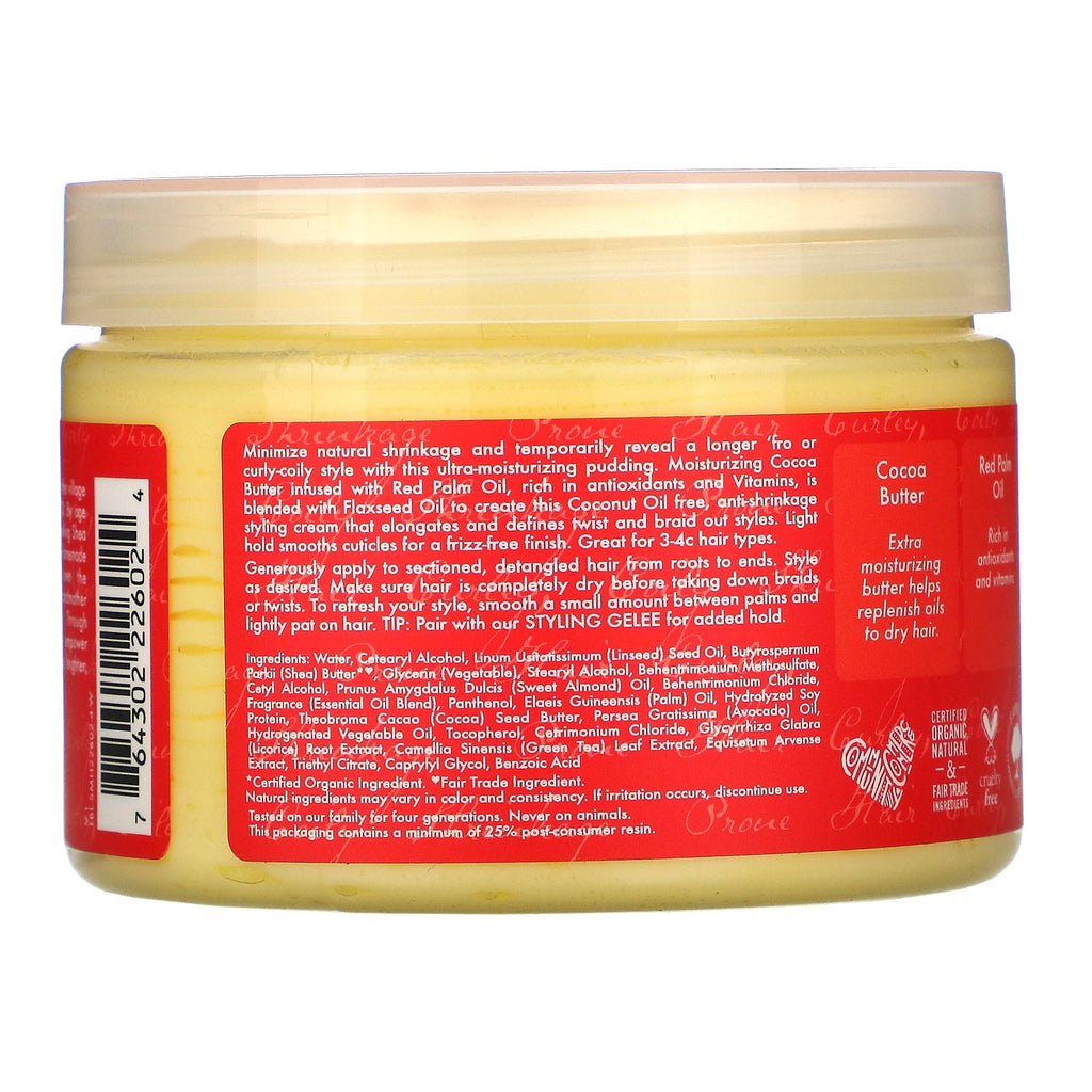 SheaMoisture, Curl Stretch Pudding, Red Palm Oil & Cocoa Butter, 12 oz (340 g)