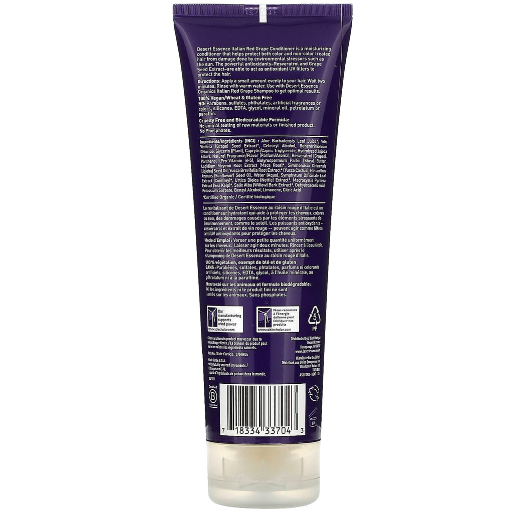 Desert Essence, Conditioner, Italian Red Grape, 8 fl oz (237 ml)