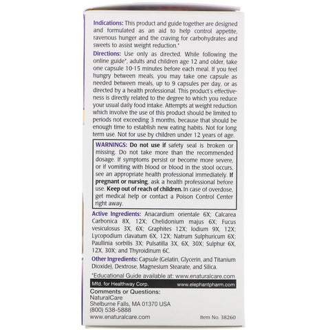 NaturalCare, Appetite, Maximum Strength, For Men & Women, No Caffeine, 60 Capsules
