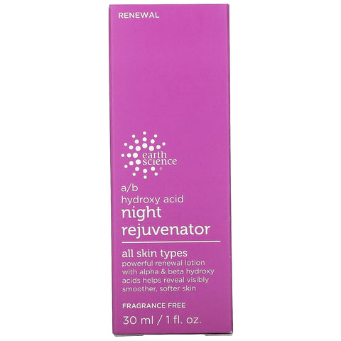 Earth Science, A/B Hydroxy Acid Night Rejuvenator, 1 fl oz (30 ml)