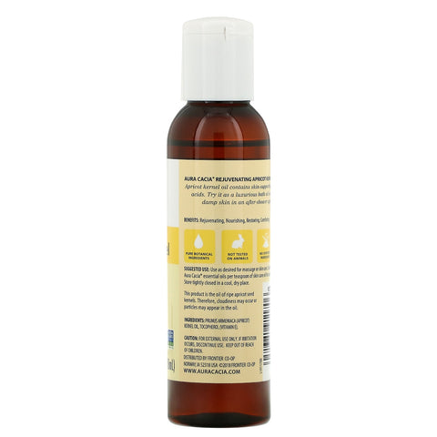 Aura Cacia, Skin Care Oil, Rejuvenating Apricot Kernel, 4 fl oz (118 ml)