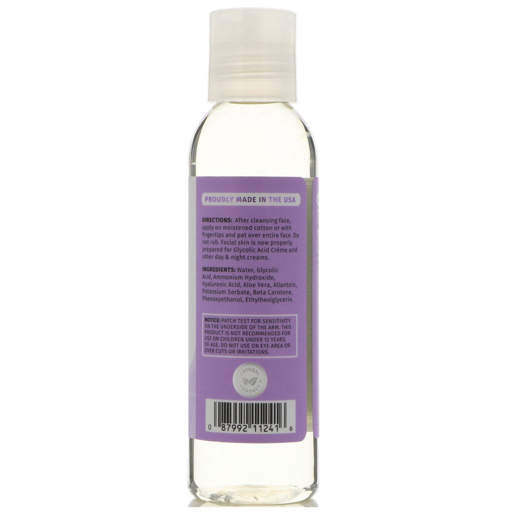 Reviva Labs, Glycolic Acid Facial Toner, 4 fl oz (118 ml)