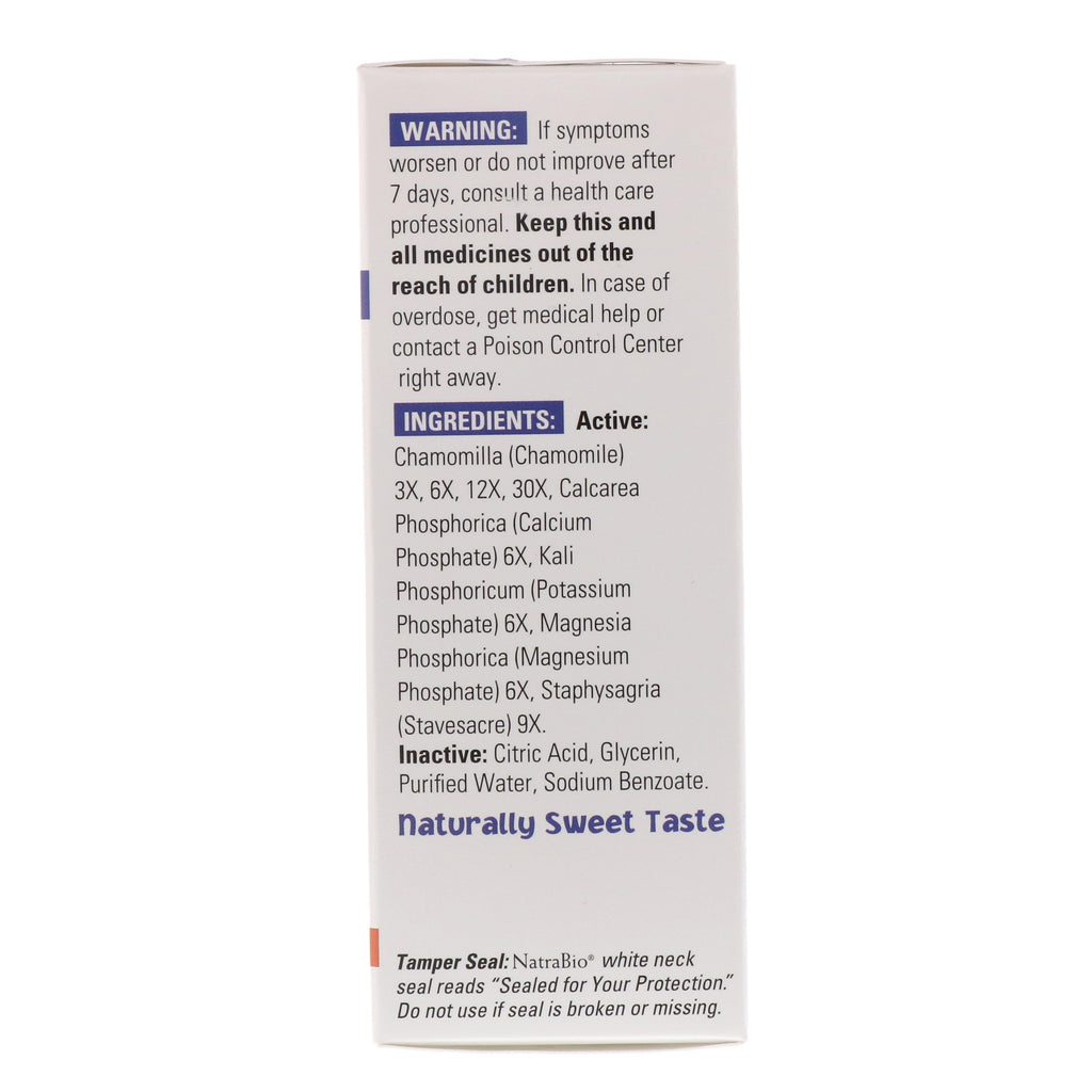 NatraBio, Children's Teething Relief, Non-Alcohol Formula, Liquid, 1 fl oz (30 ml)