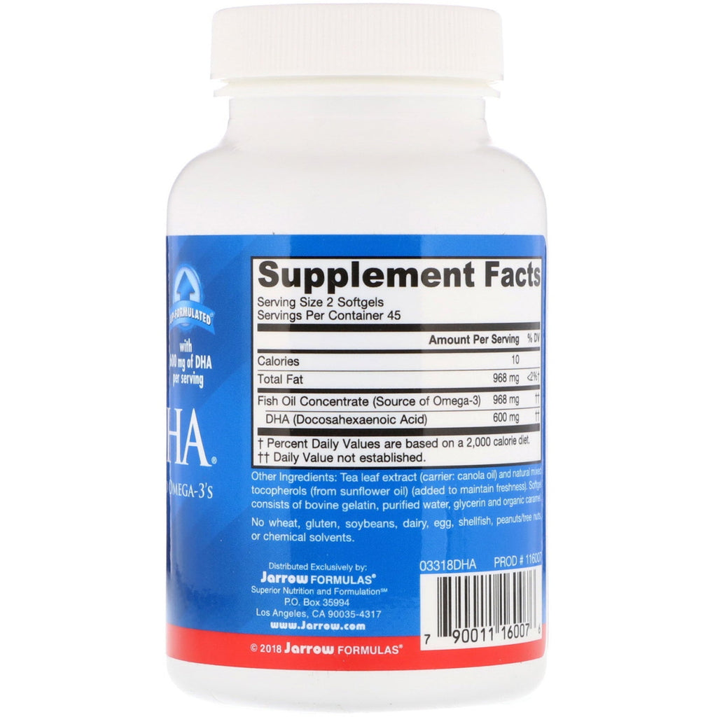 Jarrow Formulas, Max DHA, 90 Softgels