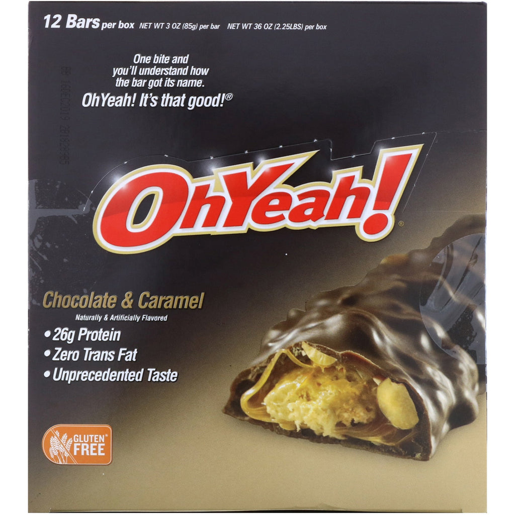 One Brands, Protein Bars, Chocolate & Caramel, 12 Bars, 3 oz (85 g)