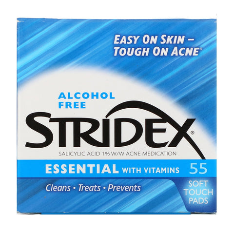 Stridex, Single-Step Acne Control, Alcohol Free, 55 Soft Touch Pads, 4.21 In Each