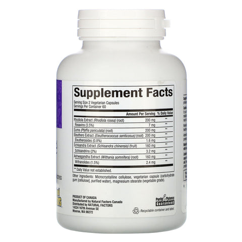 Natural Factors, WomenSense, AdrenaSense, Adrenal Formula, 120 Vegetarian Capsules