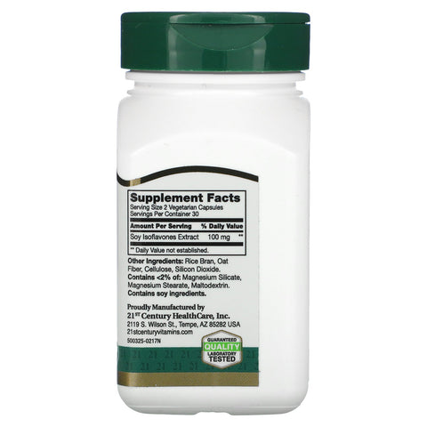 21st Century, Soy Isoflavones Extract, Standardized, 60 Vegetarian Capsules