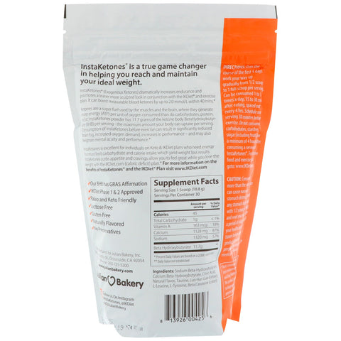 Julian Bakery, InstaKetones, Orange Burst, 1.24 lbs (565 g)