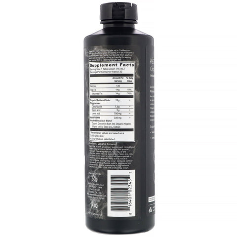 Dr. Axe / Ancient Nutrition, Keto Fusion  MCT Oil, Black Seed, 16 fl oz (473 ml)