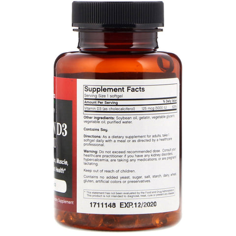 FutureBiotics, Vitamin D3, 5,000 IU, 90 Softgels