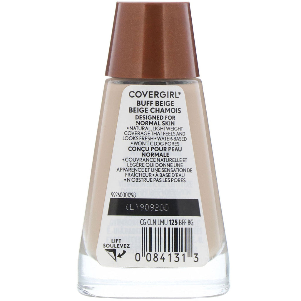 Covergirl, Clean, Liquid Foundation, 125 Buff Beige, 1 fl oz (30 ml)