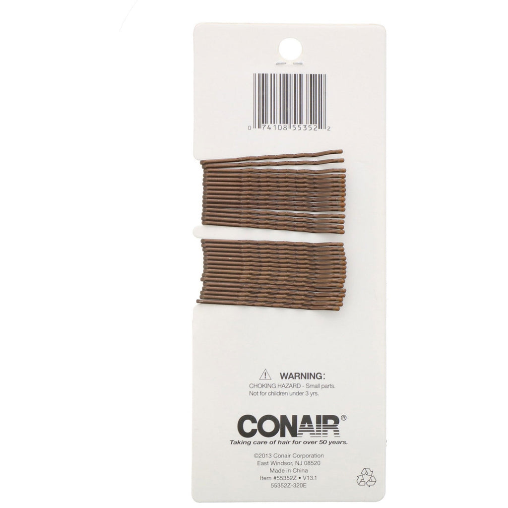 Conair, Color Match, Bobby Pins, Brunette, 90 Pieces