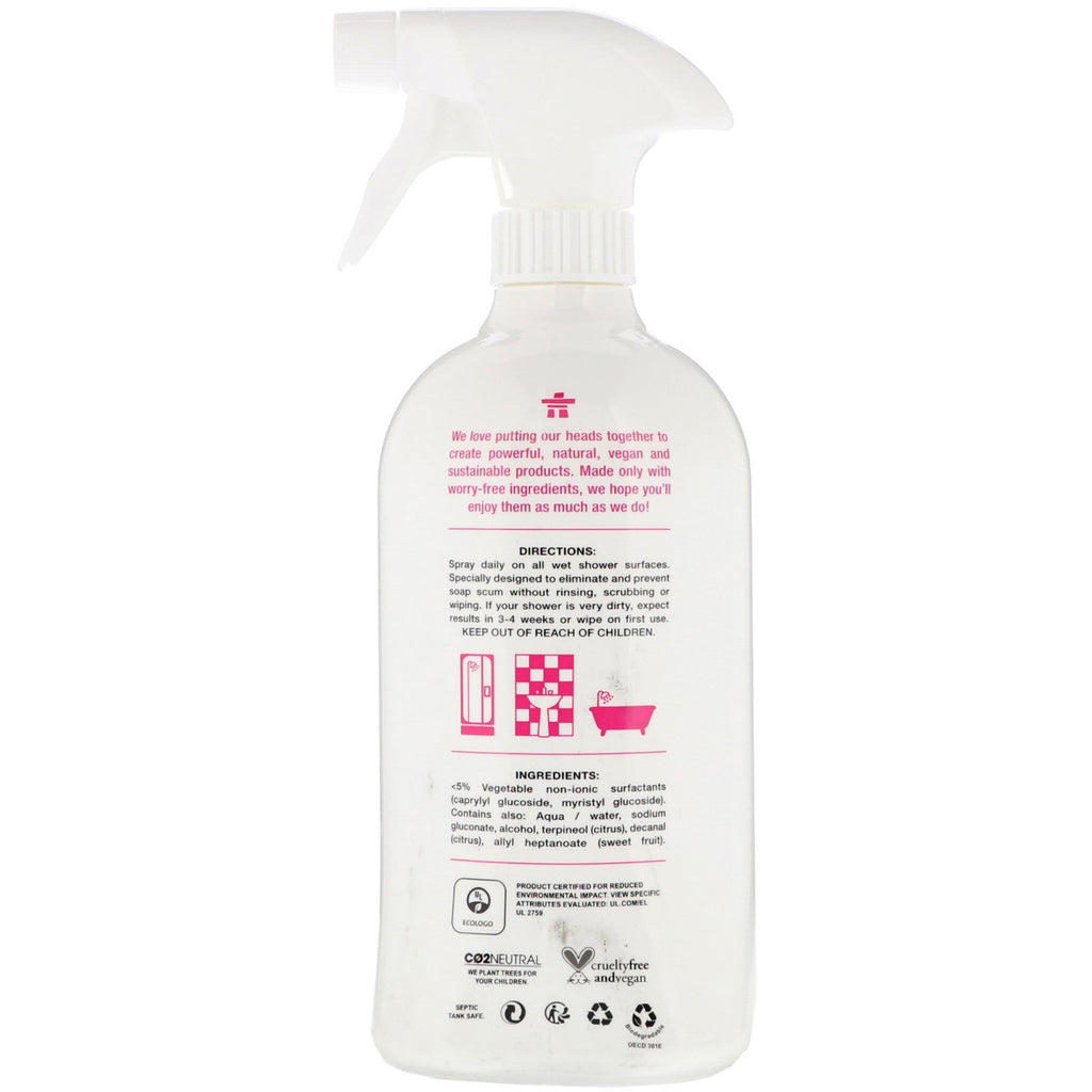 ATTITUDE, Daily Shower & Tile Cleaner, Citrus Zest, 27.1 fl oz (800 ml)