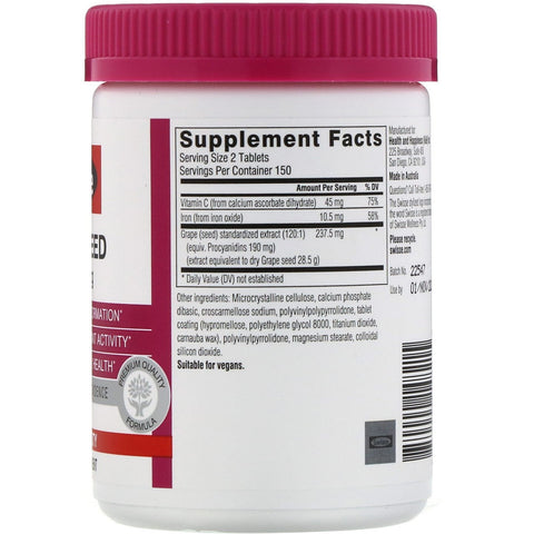 Swisse, Ultiboost, Grape Seed, 14,250 mg, 300 Tablets