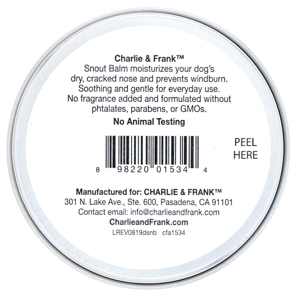 Charlie & Frank, Dog Snout Balm, 2 oz (56.6 g)