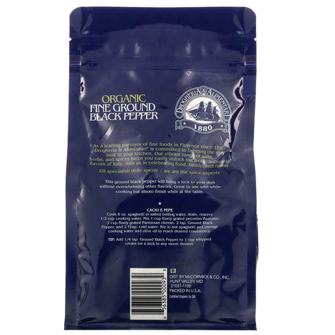 Drogheria & Alimentari,  Fine Ground Black Pepper, 18.7 oz (530 g)