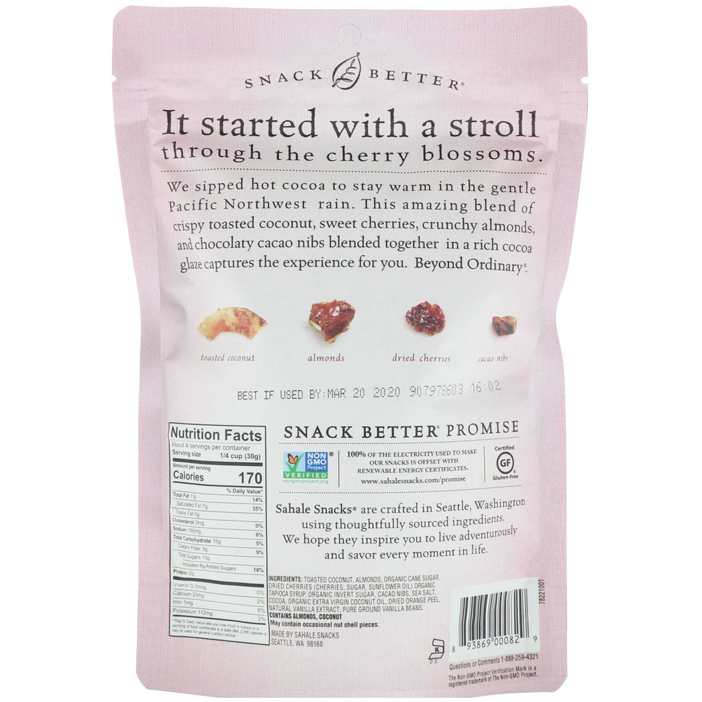 Sahale Snacks, Snack Mix, Cherry Cocoa Almond Coconut , 4.5 oz (128 g)