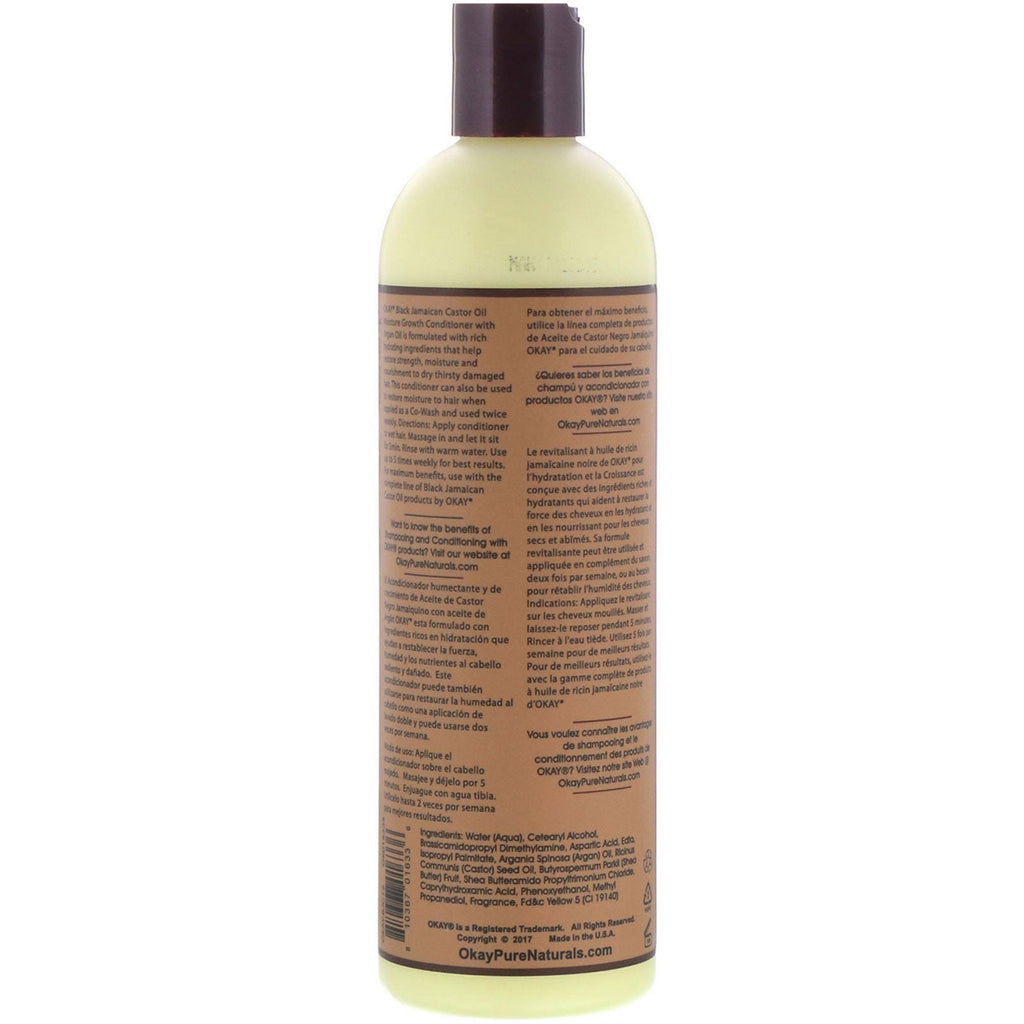 Okay Pure Naturals, Black Jamaican Castor Oil, Conditioner, 12 fl oz (355 ml)