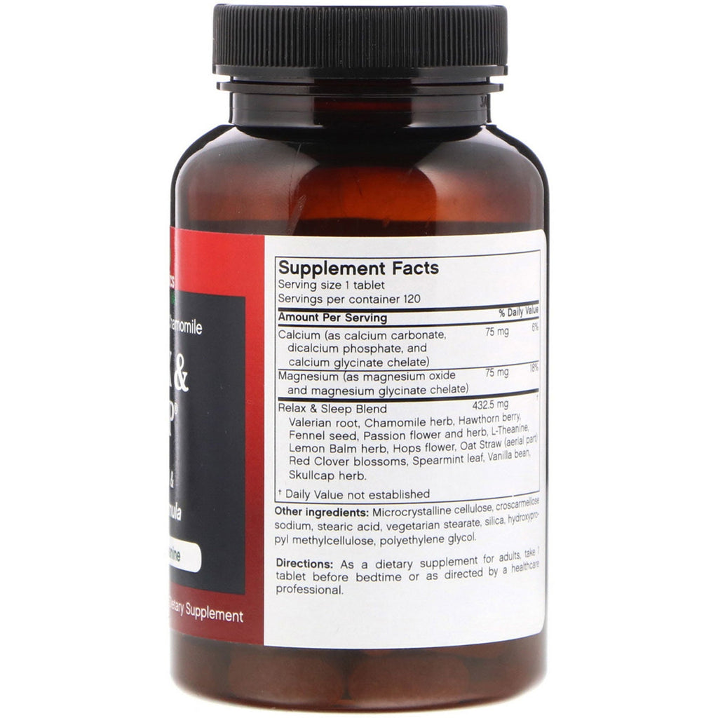 FutureBiotics, Relax &amp; Sleep, 120 vegetariske tabletter