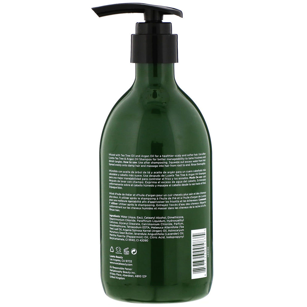 Luseta Beauty, Tea Tree & Argan Oil, Conditioner, 16.9 fl oz (500 ml)