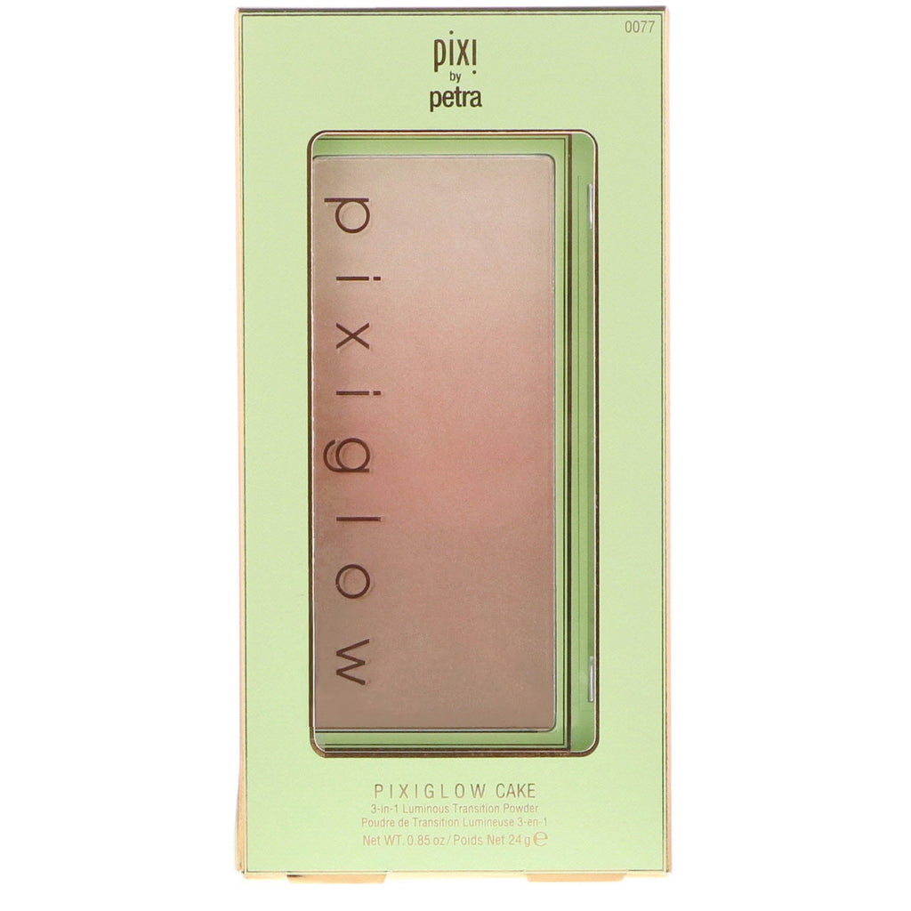 Pixi Beauty, Pixiglow Cake, 3-in-1 Luminous Transition Powder, Gilded Bare Glow, 0.85 oz (24 g)