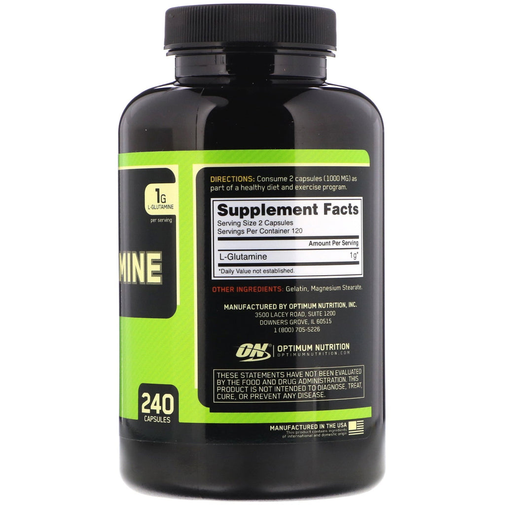 Optimum Nutrition, Glutamine, 1,000 mg, 240 Capsules