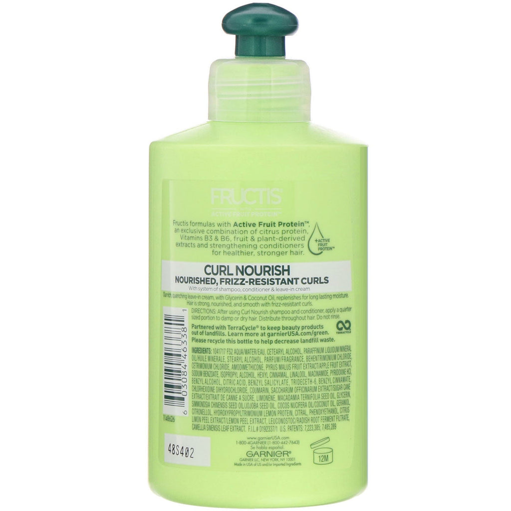 Garnier, Fructis, Curl Nourish,  Leave in Treatment, Air Dry Butter Cream, 10.2 fl oz (300 ml)