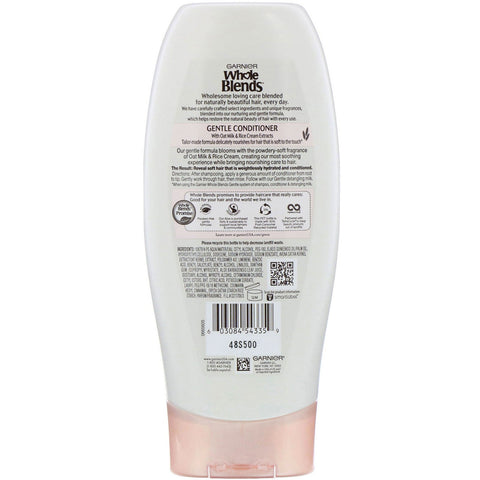 Garnier, Whole Blends, Gentle Conditioner, Oat Delicacy, 12.5 fl oz (370 ml)