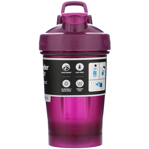 Blender Bottle, Classic With Loop, Plum, 20 oz