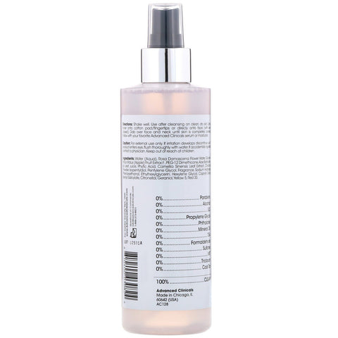 Advanced Clinicals, Rosewater Toner, Tone & Tighten Formula, 8 fl oz (237 ml)