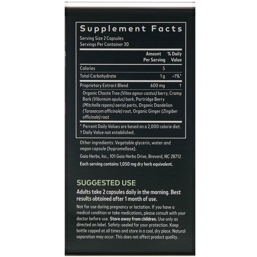 Gaia Herbs, Fertility Support for Women, 60 Vegan Liquid Phyto-Caps